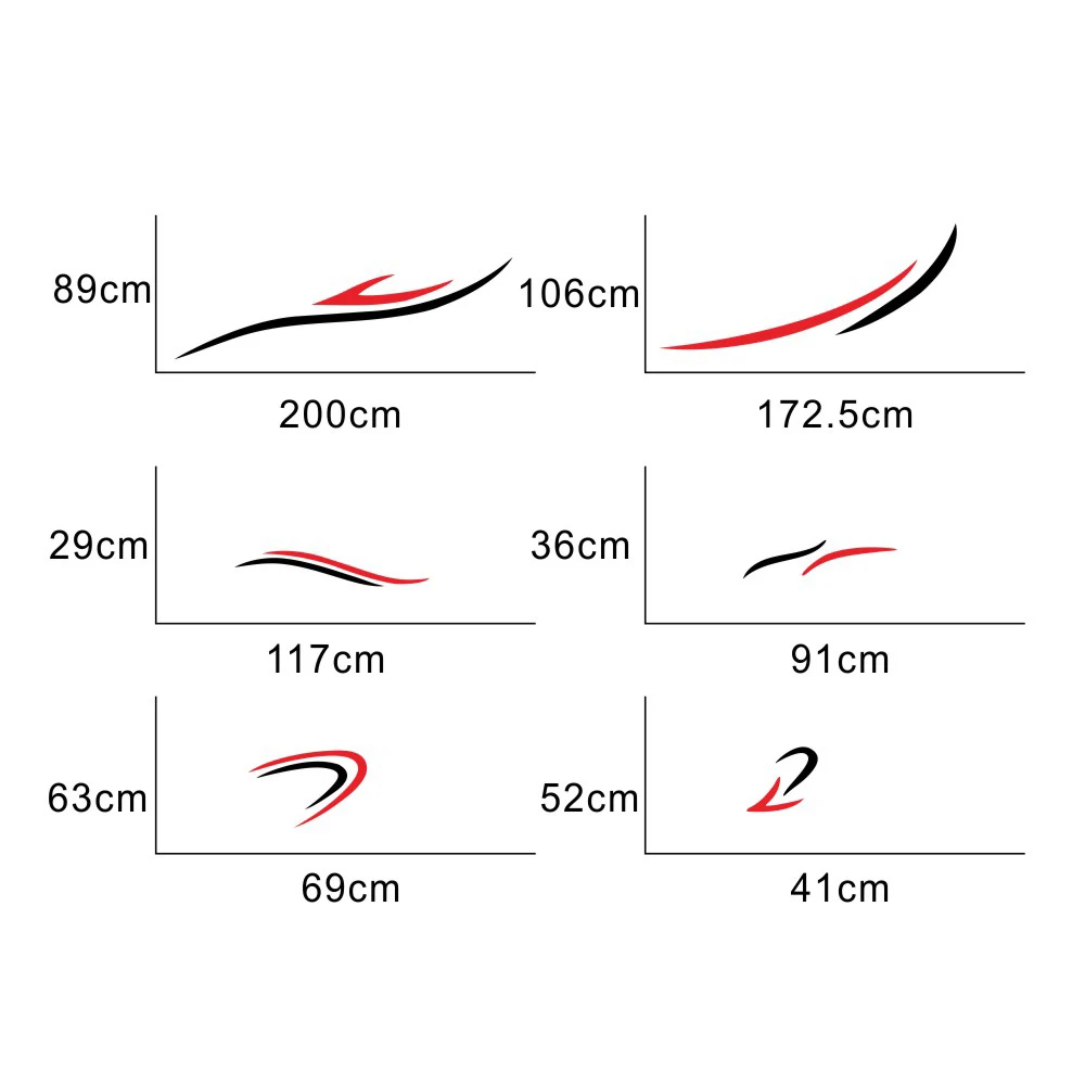 

Car Auto Body Sticker Self-Adhesive Side Truck Graphics Decals Fitment for Camper Caravan RV Trailer Car Styling