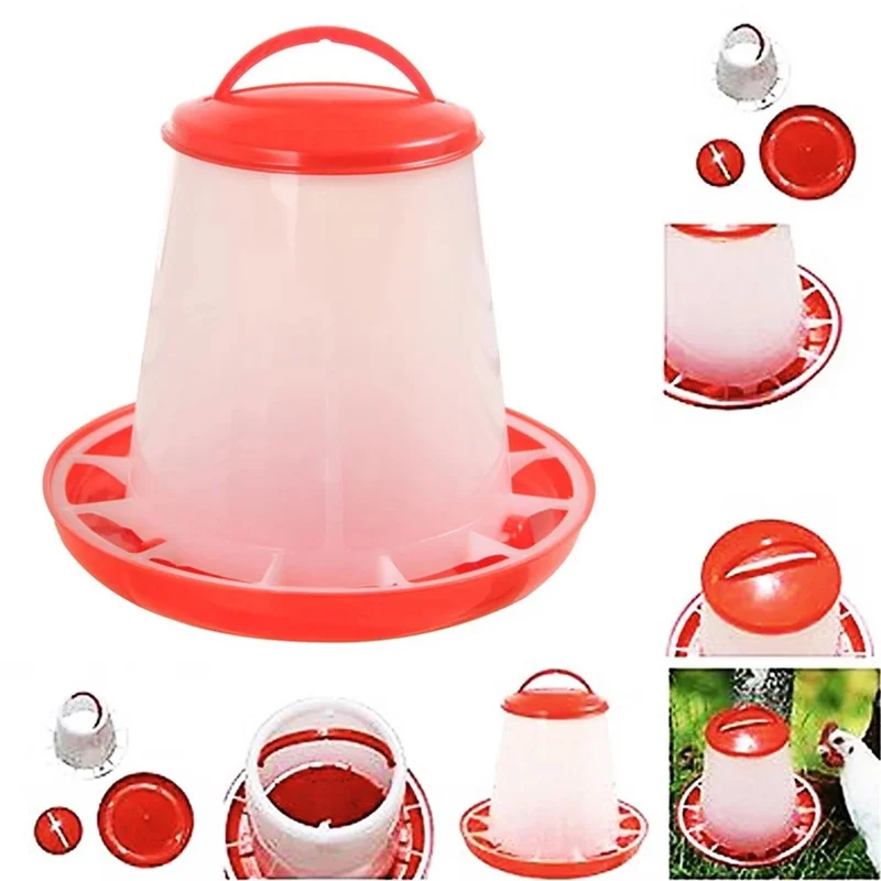 

1.5 L Poultry Chickens Water Bucket Birds Drinking Cups Birds Equipment Waterer Feeding Tools SER88