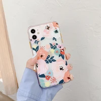 camera protection retro floral phone case for iphone 13 12 11 pro max xs max xr x 7 8 plus 13 pro max soft tpu shockproof cover