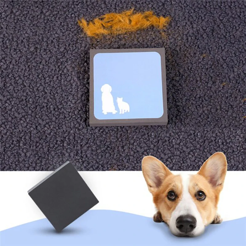 

Portable Pet Hair Remover Sofa Carpet Hair Cleaning Brush Floating Hair Removal Supplies Sponge Hair Absorption Sticky Device