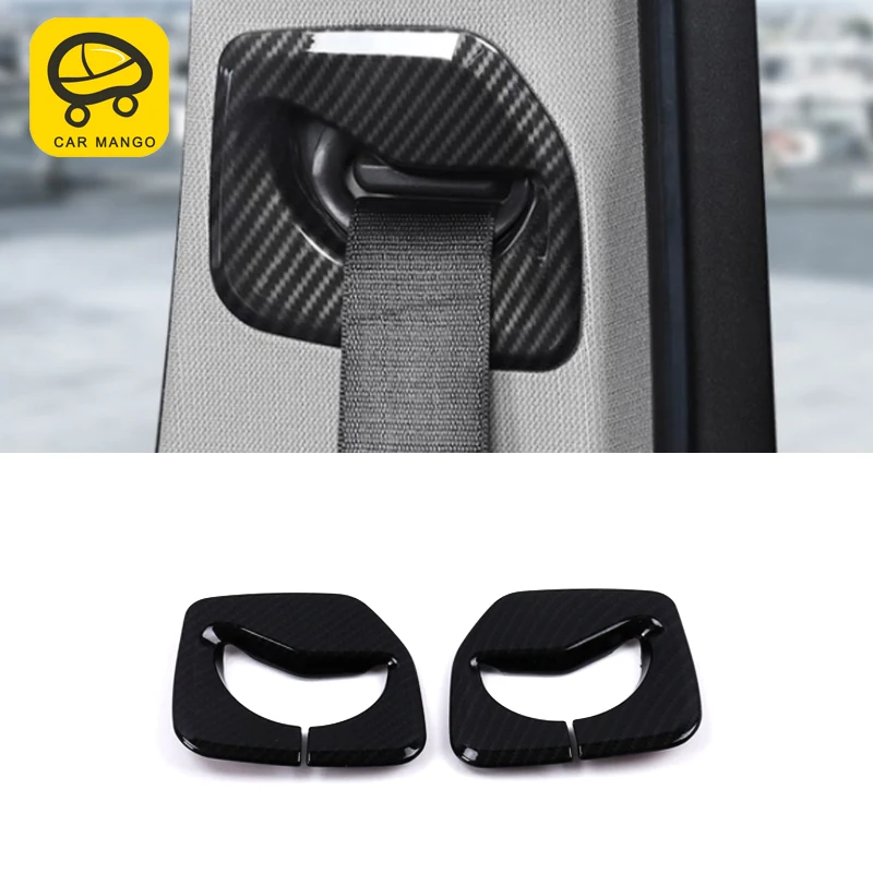 

CARMANGO для BMW 1 серия F20 F21 2012-2019 авто-Стайлинг ремень безопасности для сидения Панель рамка отделка наклейка крышка ИНТЕРЬЕР АКСЕССУАР
