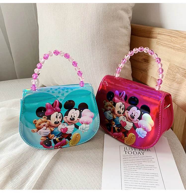 Disney лазерная сумка Детские Мультяшные Микки сумки с изображением мыши Tote модная сумка через плечо мультяшная сумка через плечо сумки-мессенджеры