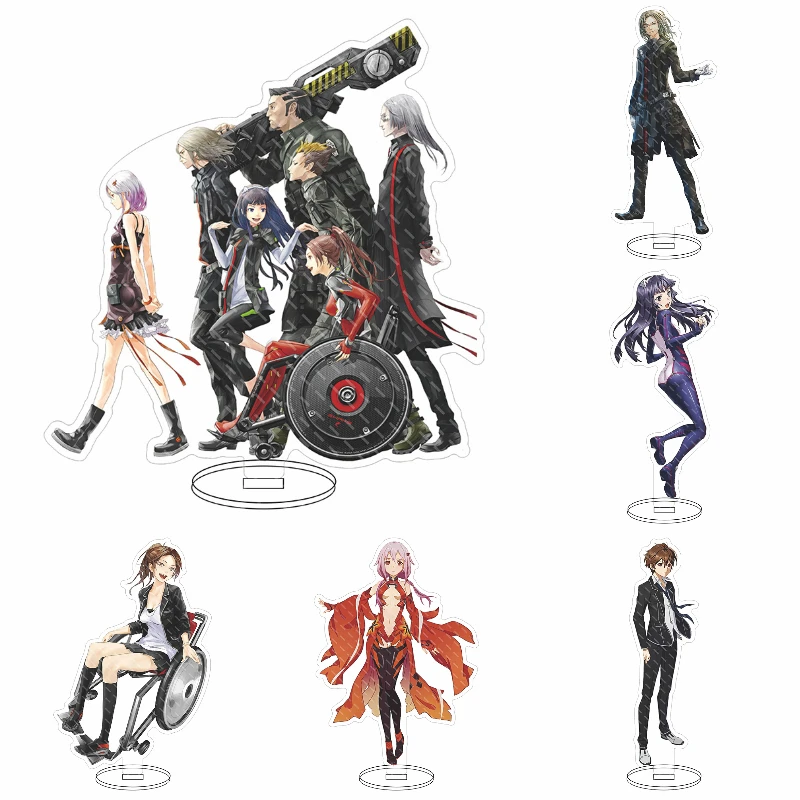

Anime Guilty Crown Figure Tsutsugami Gai Inori Ayase TSUGUMI Acrylic Stand Model Plate Desk Decor Standing Sign Fans Friend Gift