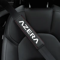 for hyundai azera 2008 2011 2012 2013 2014 2015 2021 1pc cowhide car interior seat belt protector cover for car auto accessories