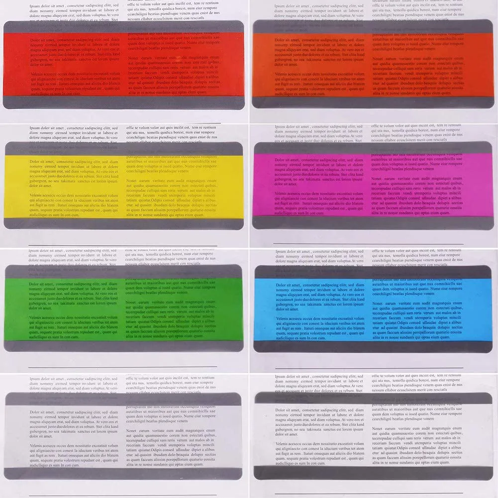 

24pcs Transparent Bookmark Stationery Text Index Memo Pad Office School Supplies Children School Supplies Kawaii Gift