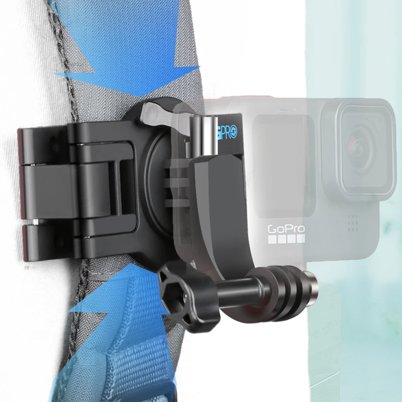 Вращающийся на 360 градусов рюкзак сумка с креплением для GoPro Hero 9 8 7 6 5 4 ремень