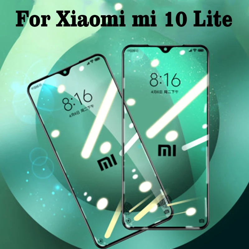 3D высокое алюминиевое закаленное стекло для Xiaomi Mi 10 Lite 5G полное покрытие 9H