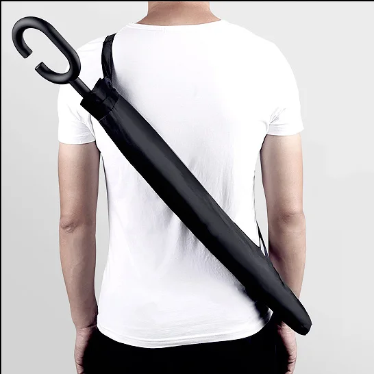 Prezzo Ombrello Automatico Per Auto Pioggia Donna Impermeabile Golf Antivento Ombrello Inverso Nero Grande Ombrelle Poussette Rain Gear DE50YS