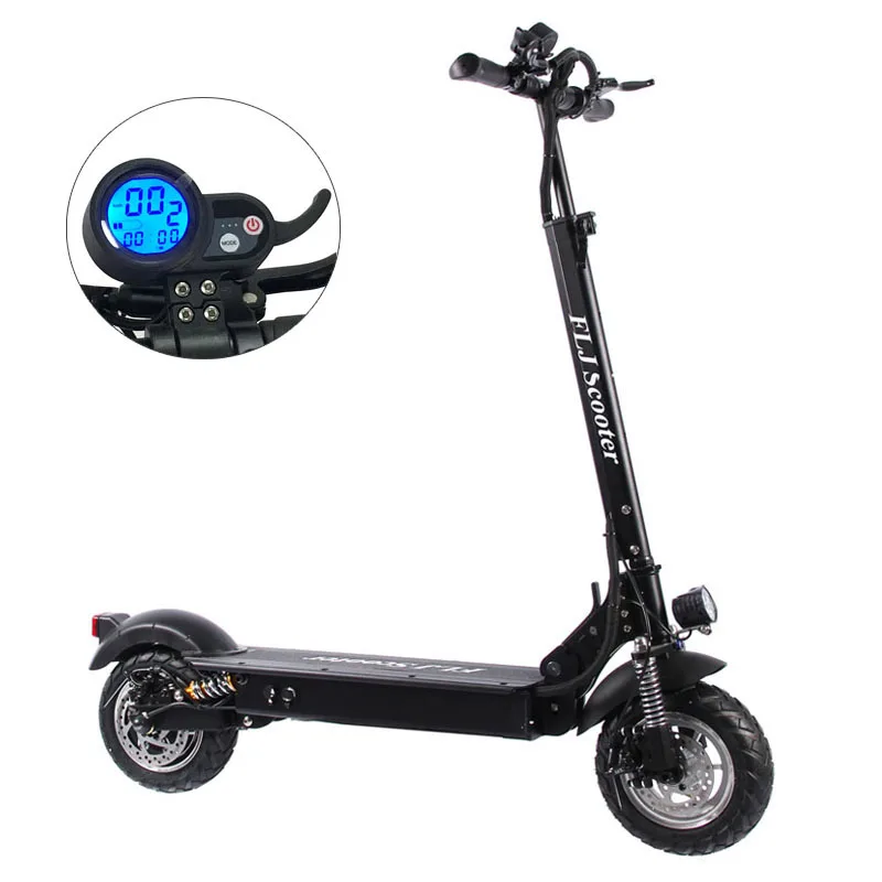 Billig FLJ 1200W 500W Elektrische Roller Für Erwachsene Mit Sitz Faltbare Kick Roller Hoverboard Skateboard Fahrrad Elektrische Fahrrad