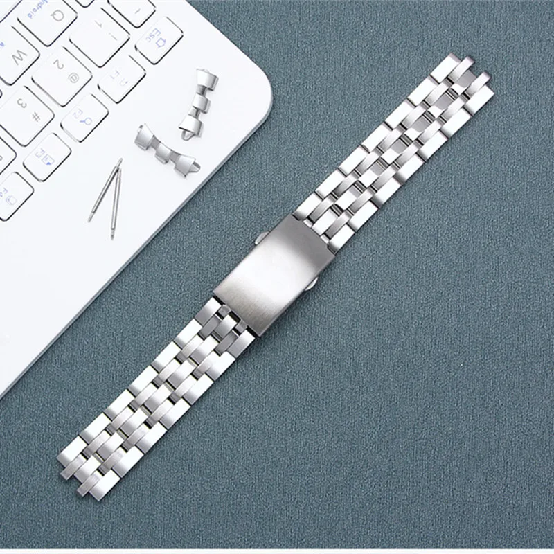 19mm Stainless Steel Watch Band for Tissot T035 T17 T014 T055 Watchband Butterfly Buckle Strap Wrist Bracelet Watchband