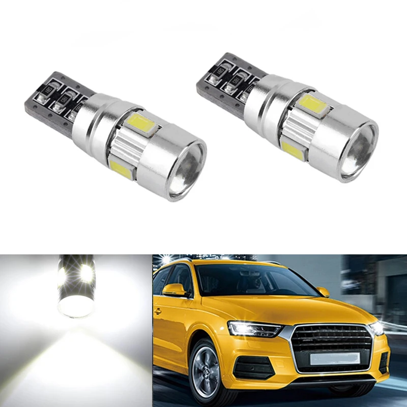 2x Canbus автомобильный 5630 SMD T10 светодиодный W5W объектив для проектора авто