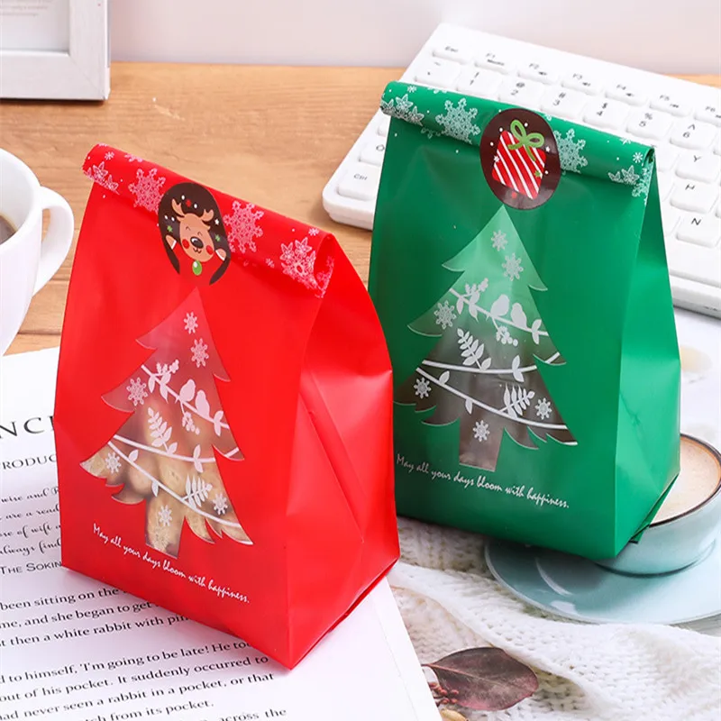 

Подарочные пакеты в виде снежинок для рождественской елки, 25 шт., Счастливого Рождества, конфетные коробки, рождественские украшения для до...