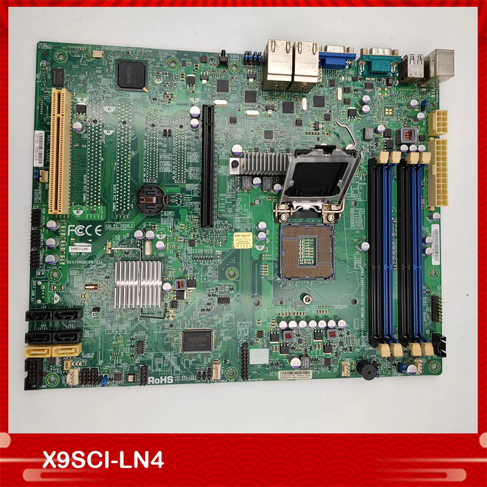 

Server Motherboard For Supermicro For X9SCI-LN4 DDR3 Intel C204 LGA1155 Fully Tested Good Quality