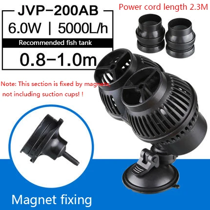 Sunsun Wave Maker Wavemaker водяной насос для аквариума аквариум аквариумный насос подводный для аквариума Пруд насос волна для аквариума - Цвет: JVP200magnet fixing