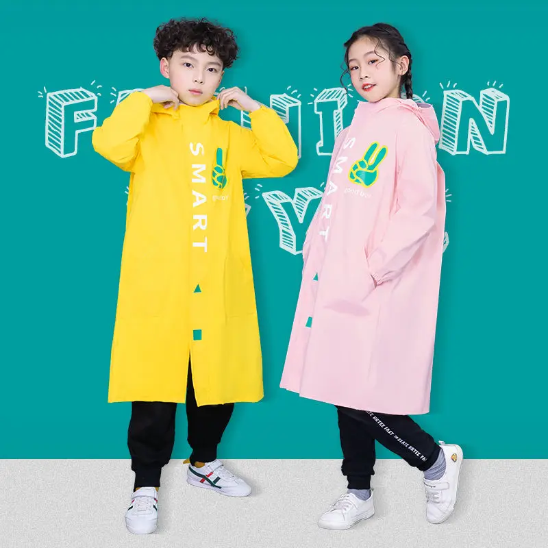 Высококачественный модный милый детский дождевик непромокаемый дождевик-пончо