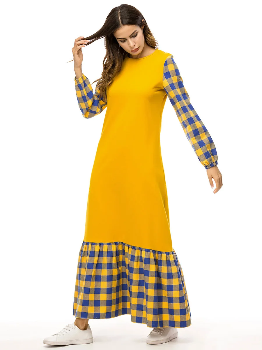 Женское длинное платье Кафтан Abayas мусульманское большого размера 4XL кафтан в