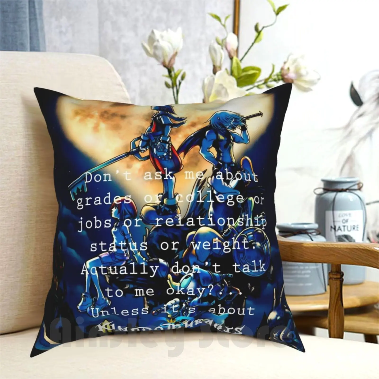 

Рубашка Kingdom Hearts с забавными котировками, чехол-подушка с принтом для дома, мягкий чехол для телефона с изображением Kingdom Hearts Games Men Wo men s Kids