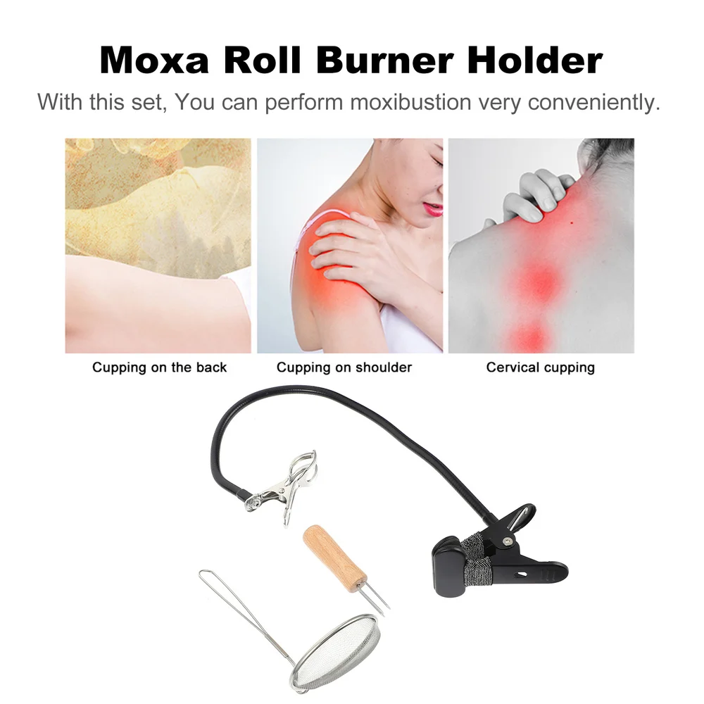 

1 Set Moxa Rolls Clip Moxibustion Holder Moxa Stick Fixing Tool (Random Color)