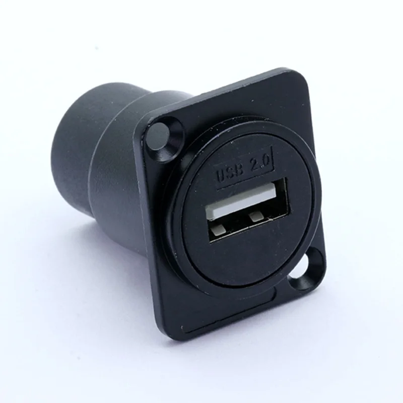 1 шт. D-type USB 2,0 прямой модуль шасси Монтажный разъем аудио разъем аксессуары для динамиков комплекты