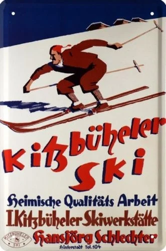 

Kitzbuheler Ski Skiwerkstatte Osterreich Alpen Blechschild Tin Sign