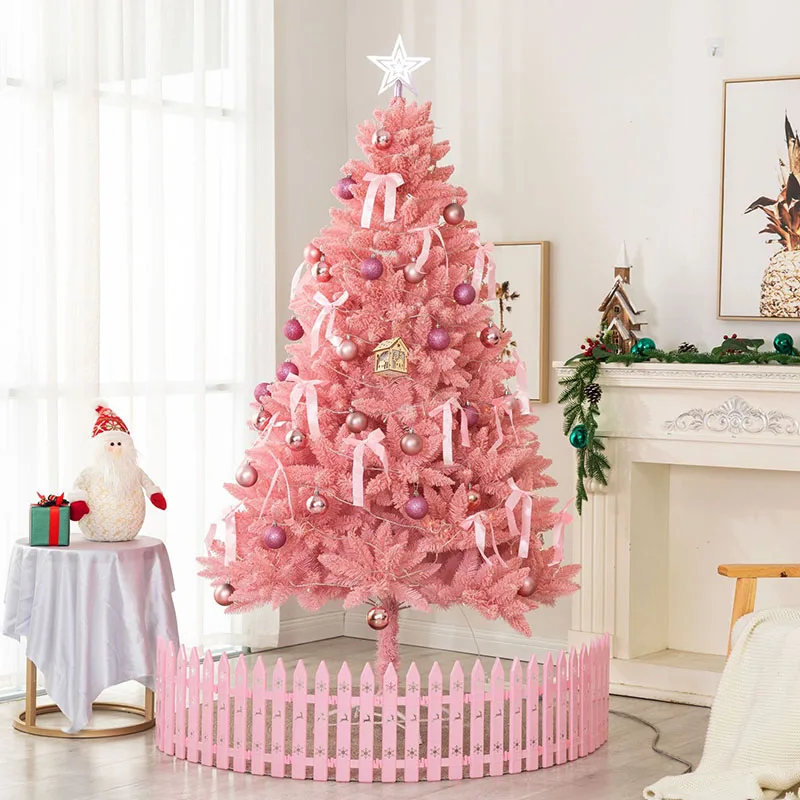 

Popular Ins Pink Flocking Christmas Tree Artificial PVC Party Festival High Quality Christmas Tree Furnishings Home Decoration
