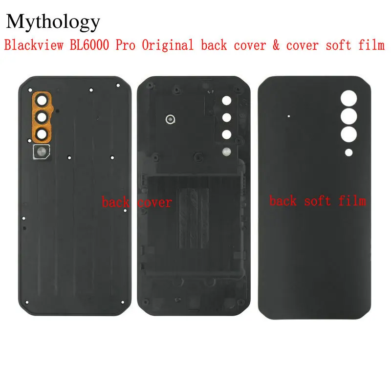 

For Original Blackview BL6000 Pro Battery Back Housings Door Cover Back Soft Film Panel Bateria Case