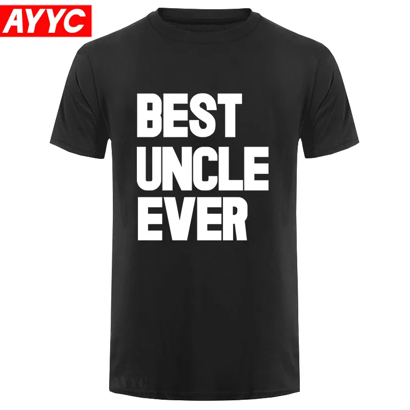 

Футболка мужская с круглым вырезом, смешная тенниска с короткими рукавами, подарок на день отца, лучший дядюшка
