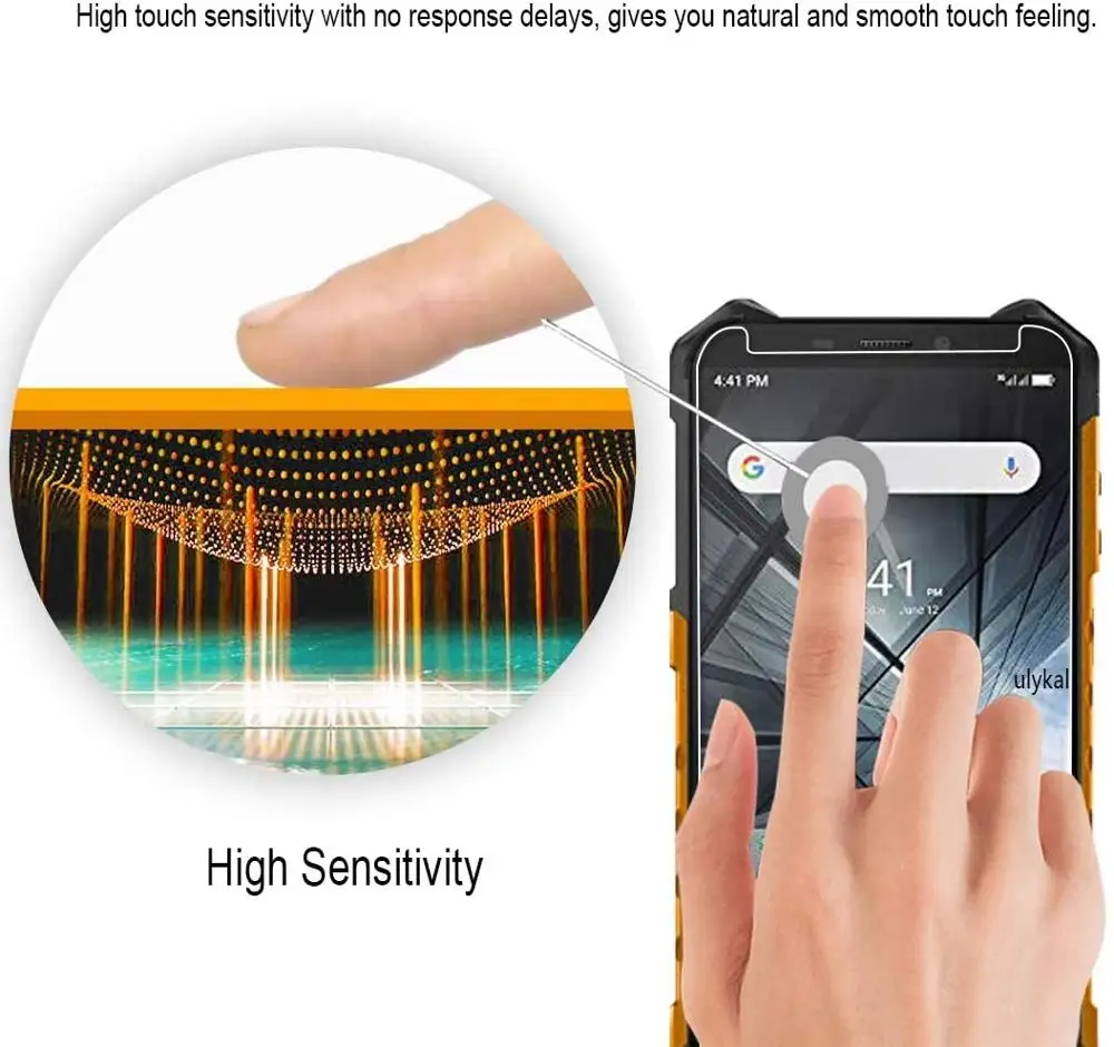 Взрывозащищенная прозрачная защитная пленка для экрана закаленное стекло Ulefone