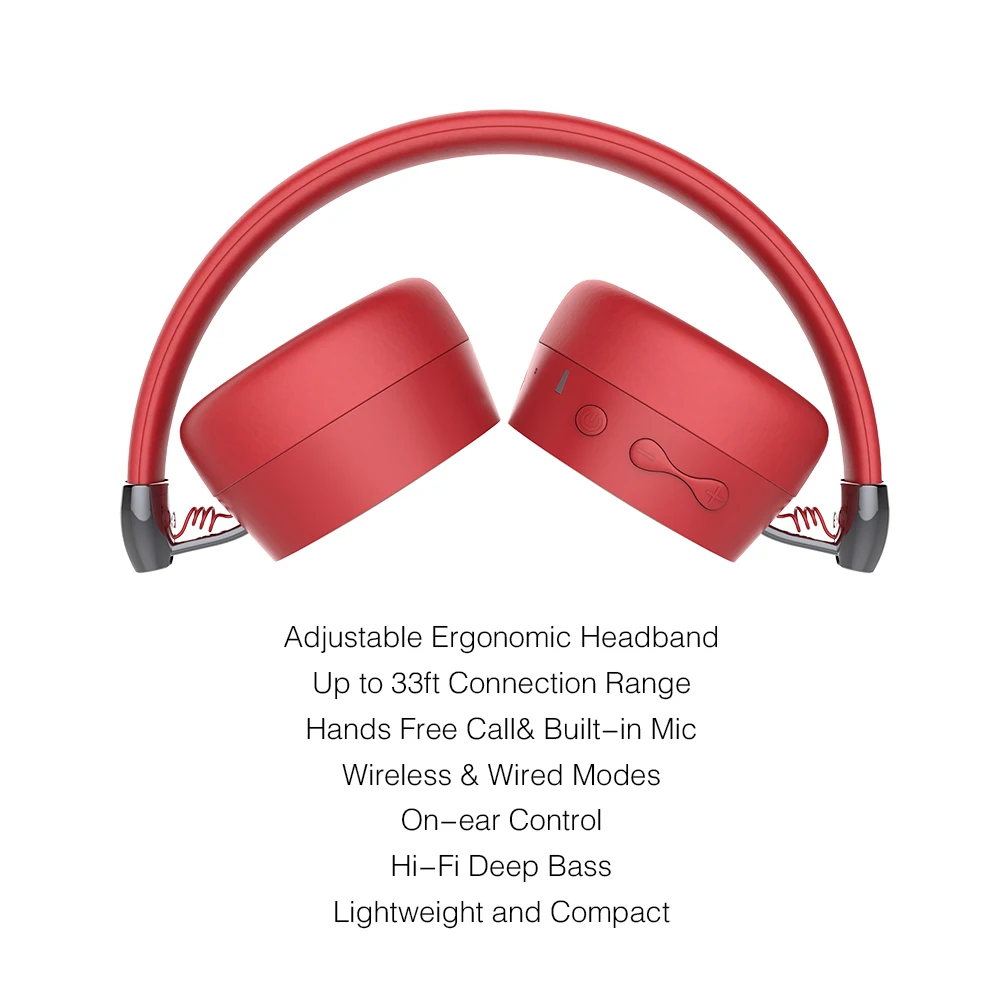 Беспроводные Складные Bluetooth-наушники со светодиодной подсветкой Hi-Fi
