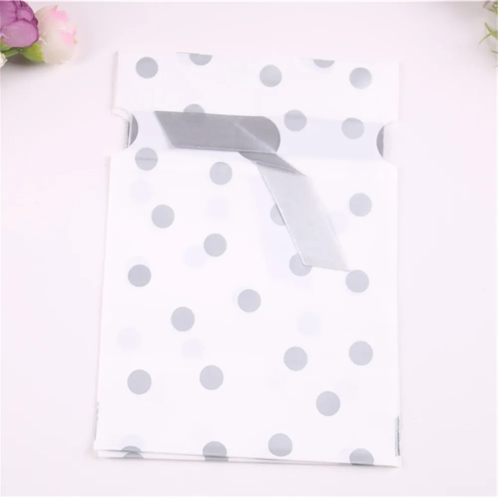 

Пластиковые подарочные сумки FOUYIM в горошек