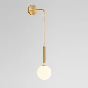 Светодиодные Стеклянные Настенные лампы в скандинавском стиле, Современное украшение для спальни, гостиной, светильник, роскошный настенный светильник