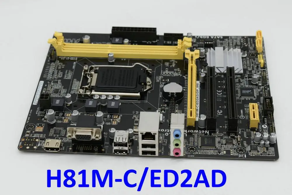 ASUS H81M-C/ED2AD/DP_MB LGA 1150 Intel H81       DDR3 Core i3 i5 i7  SATA2 USB2.0 PCI-E X16 