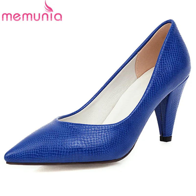 

MEMUNIA 2020 wholesale big size 43 women pumps pointed toe solid color fashion dress party shoes ladies high heels shoes