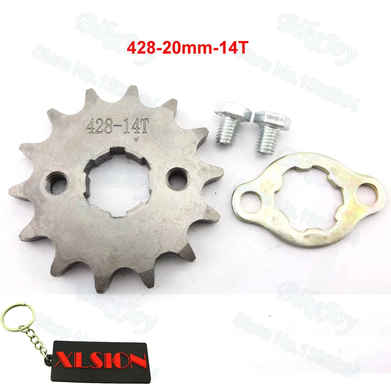 Зубчатая Звездочка 428 14 T 20 мм ID передняя двигателя для CRF XR 50 KLX SDG Dirt Pit Bike ATV Quad