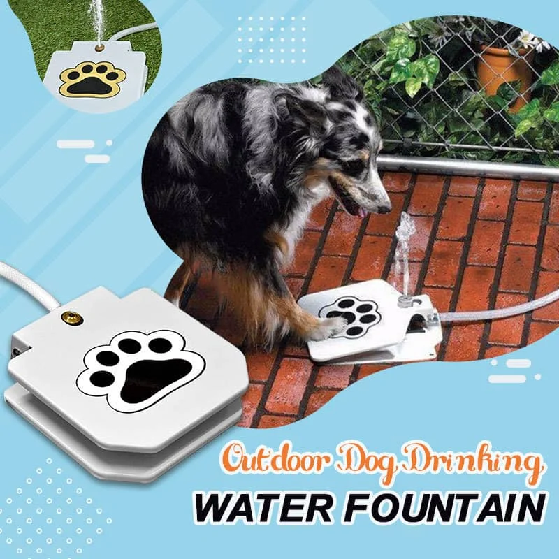 

Automatic Dog Water Fountain Step On Toy Outdoor Joy With Pets security without electricity For Big Medium Small Dogs Drinking