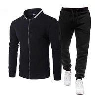 tracksuits men polyester sweatshirt sporting fleece 2021 gyms spring jacket pants casual mens track suit sportswear fitness