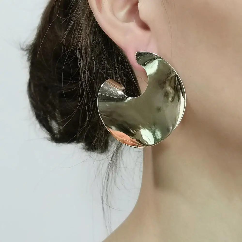 MANILAI панковские геометрические металлические большие серьги-гвоздики для женщин