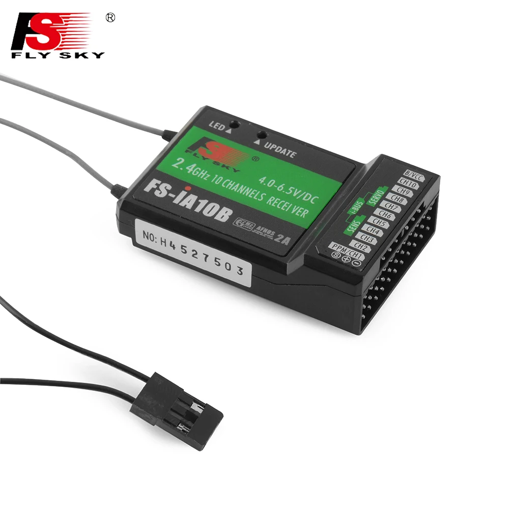 Flysky FS IA10B 2 4G 10ch приемник PPM Выход с iBus Порты и разъёмы для I4 I6 I10 I6S IT4S