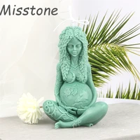 earth mom virgin mary silicone mold lady epoxy resin goddess woman art statue gift home outdoor decoration 3d diy