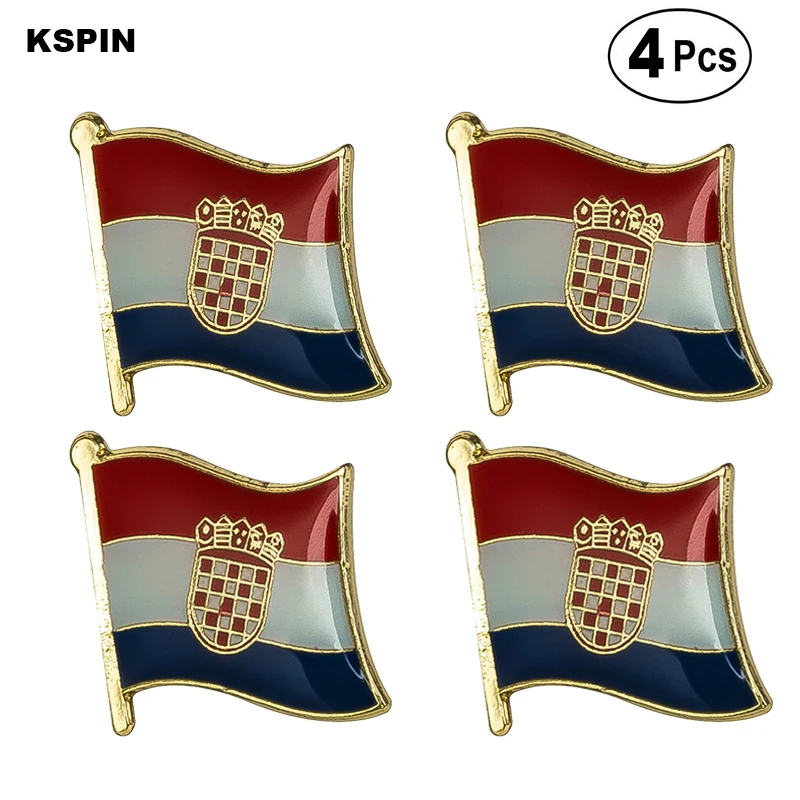 

Croatia Flag Pin Lapel Pin Badge Brooch Icons 4pcs