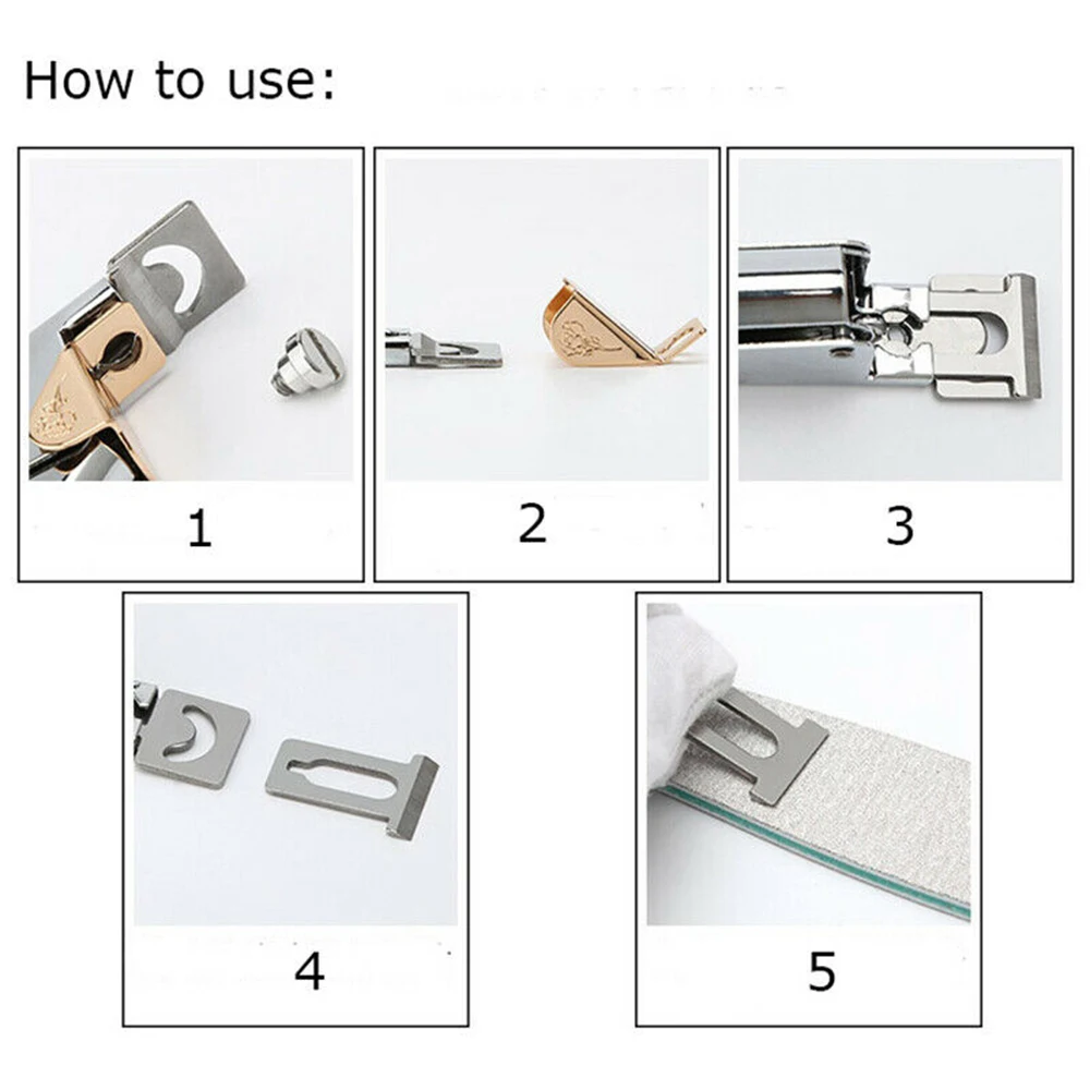 Ножницы для маникюра из нержавеющей стали акриловые накладные серебристые