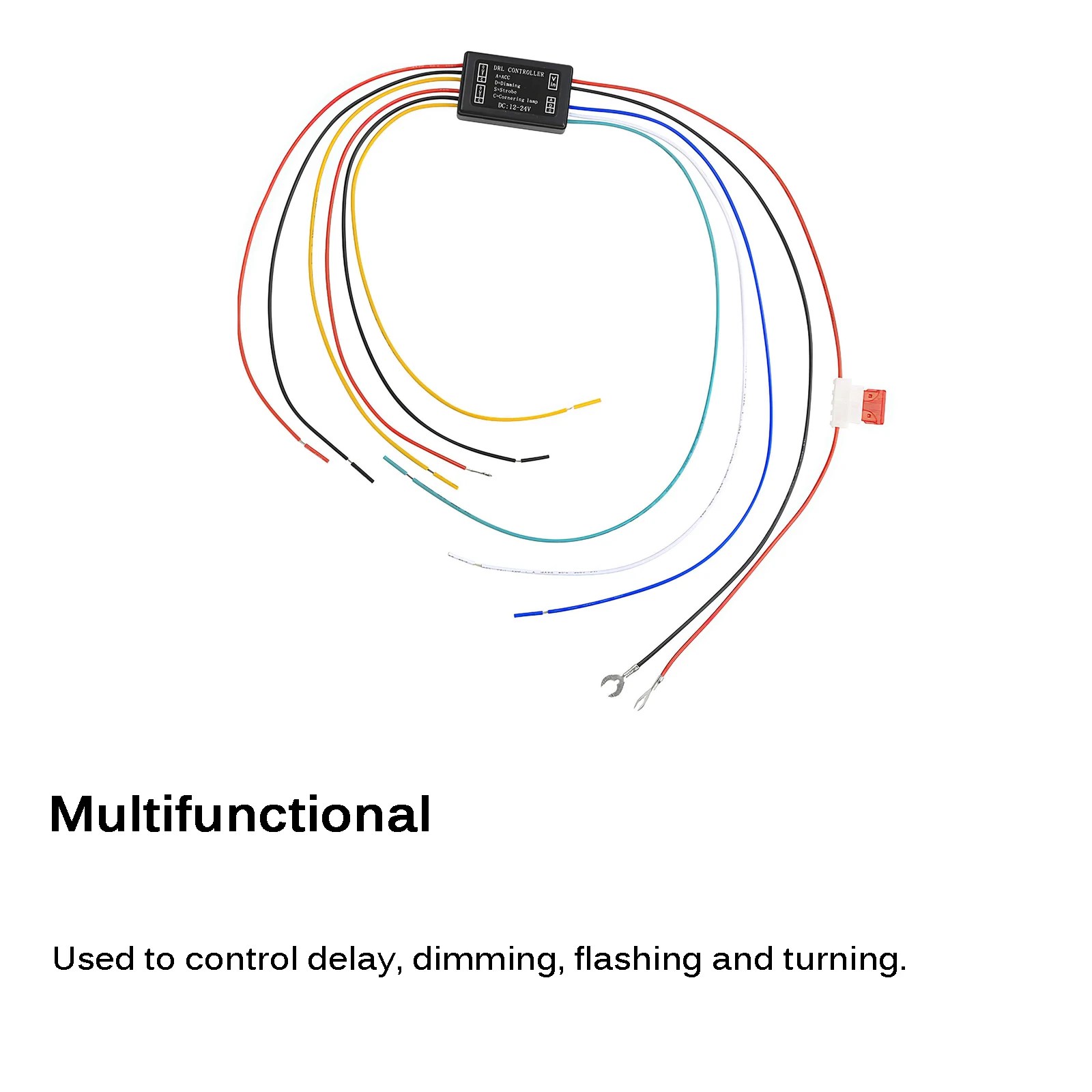 

Hot Selling Universal 12-24V DRL Strobe Controller Flash Module Daytime Running Light Controller Dimming Turn Signal Control