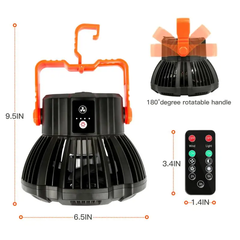 

LED Camping Light 7800mAh PP USB Rechargeable Outdoor Tent Lamp Remote Control Portable Lanterns Emergency Lights Hiking Tools