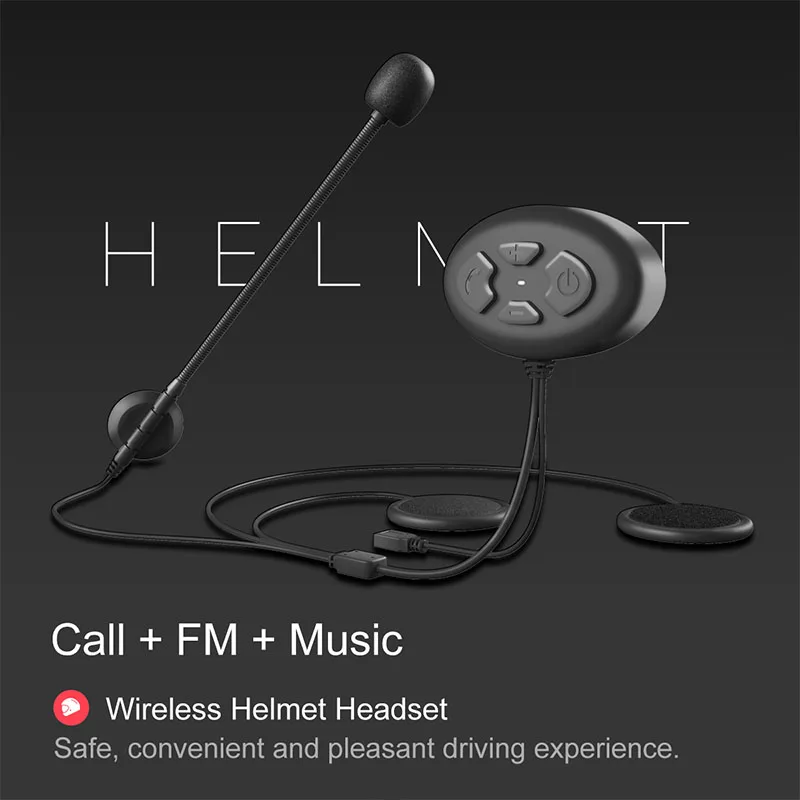Bluetooth-гарнитура для мотоциклетного шлема с FM-радио IP54 | Автомобили и мотоциклы