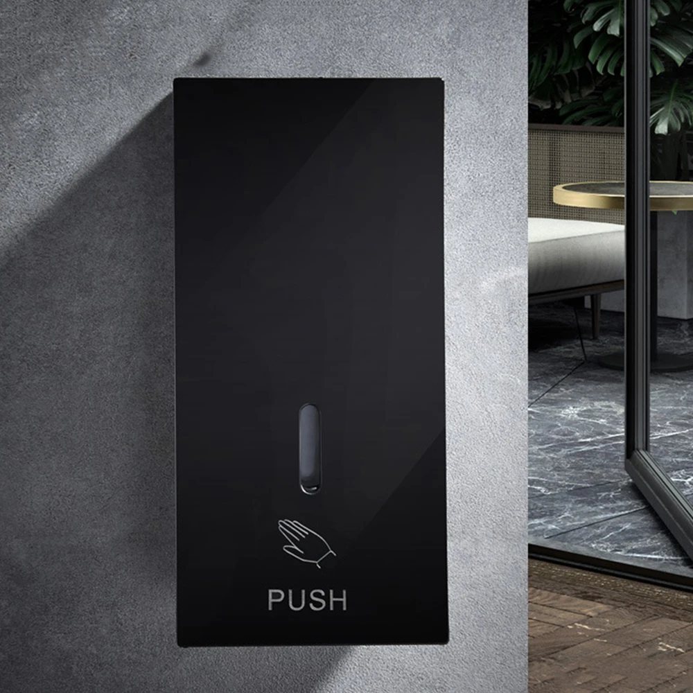 Ручной Дозатор для мыла настенный черный жидкий шампунь объемом 450 мл душевой