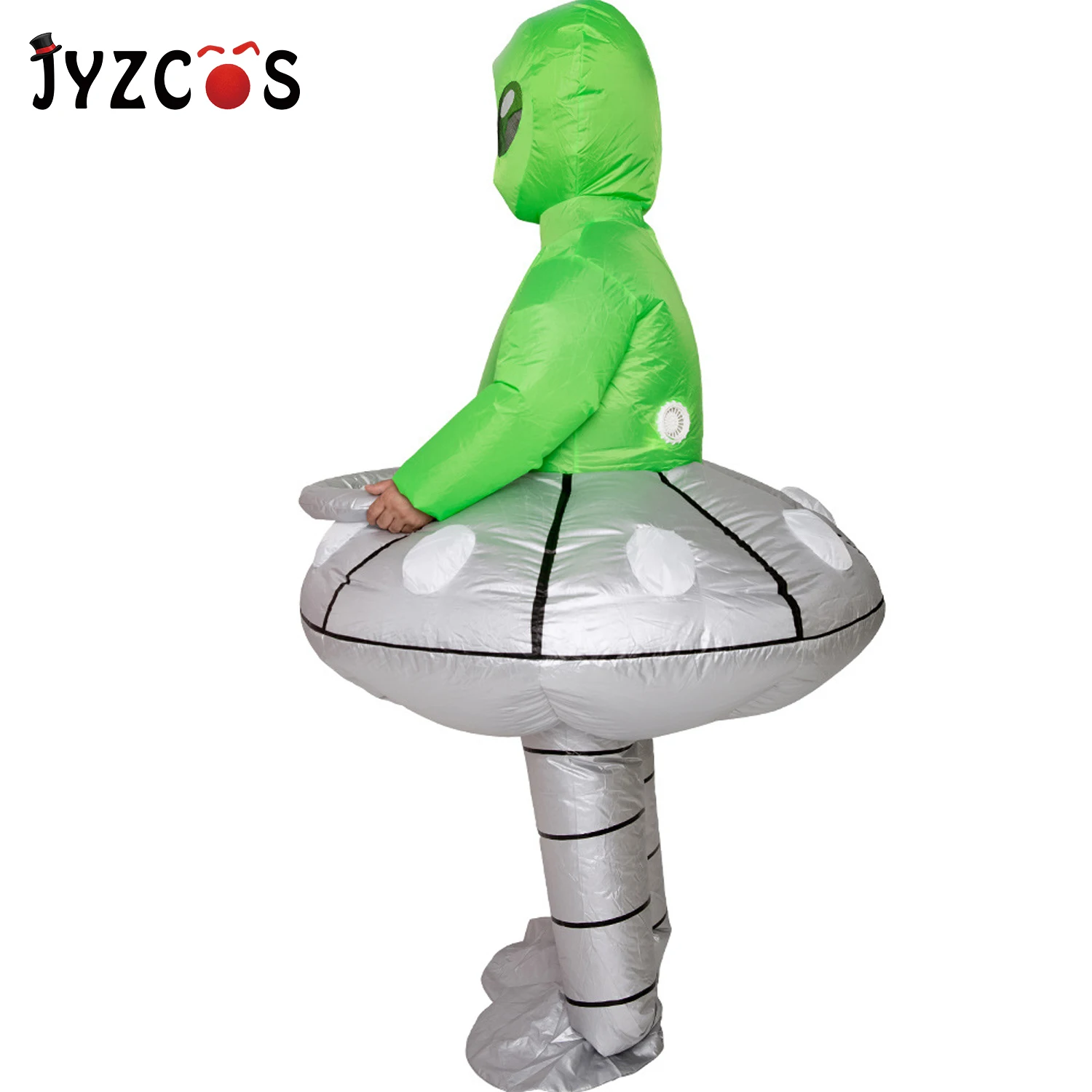 JYZCOS зеленый инопланетянин НЛО надувные костюмы на Хэллоуин Рождество Пурим нарядное платье Вечерние маскарадный костюм монстра
