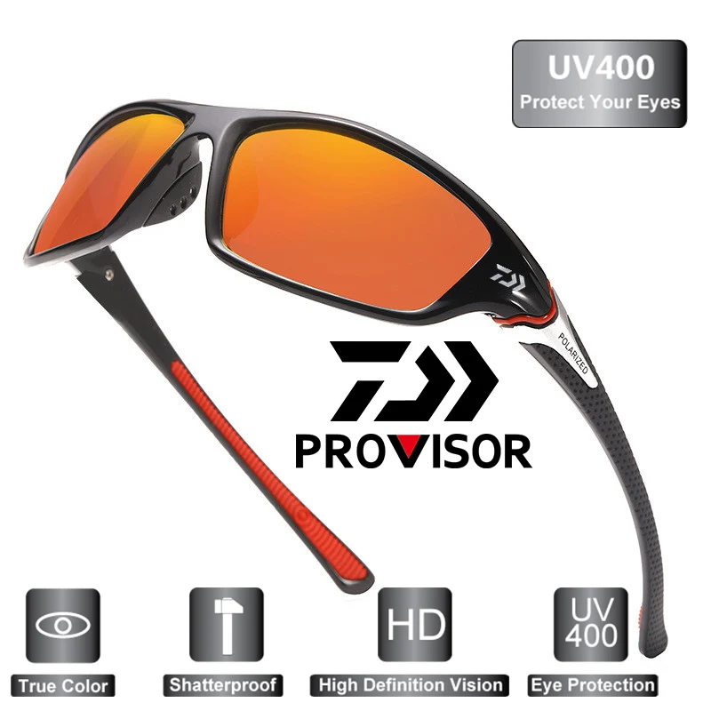 

Мужские поляризованные солнцезащитные очки DAWA, спортивные очки для рыбалки, солнцезащитные очки для велоспорта, вождения, ночного видения, ...