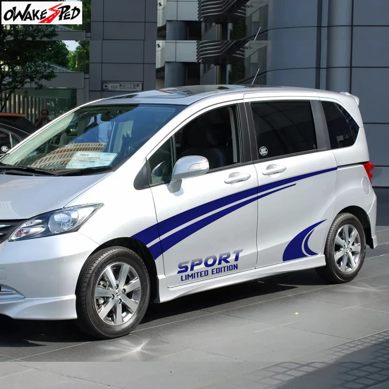 Автомобильные Боковые спортивные полоски для-Honda Freedom Спайк гоночные стильные