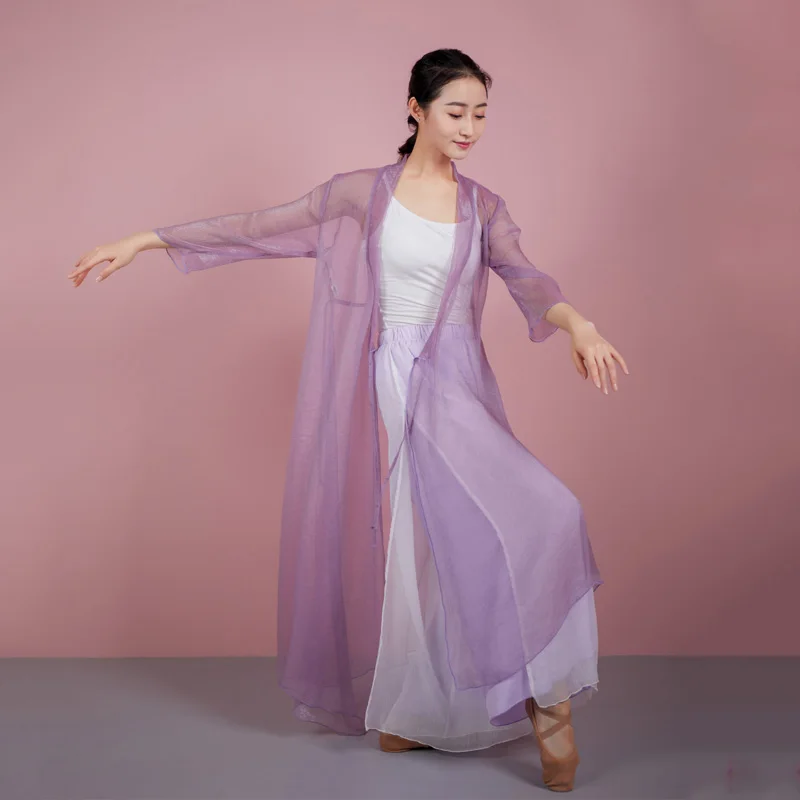 

2022 Classical Dance Tops For Adult Performance Costume Fairy Folk Dance Wear Practice Wear Designer Clothing Dancer Outfit