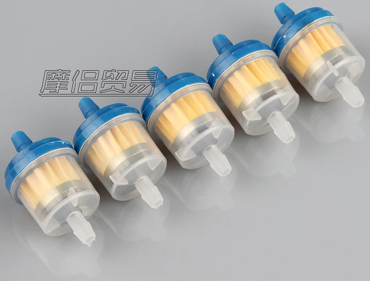 Новинка 100 шт./лот встроенный пластиковый мотоциклетный газовый топливный фильтр